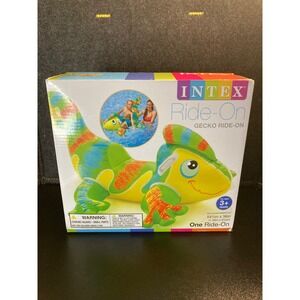 Intex 2015 Ride On Gecko Inflatable Pool Float Rider 3+ NIB 54in x 36in New‎